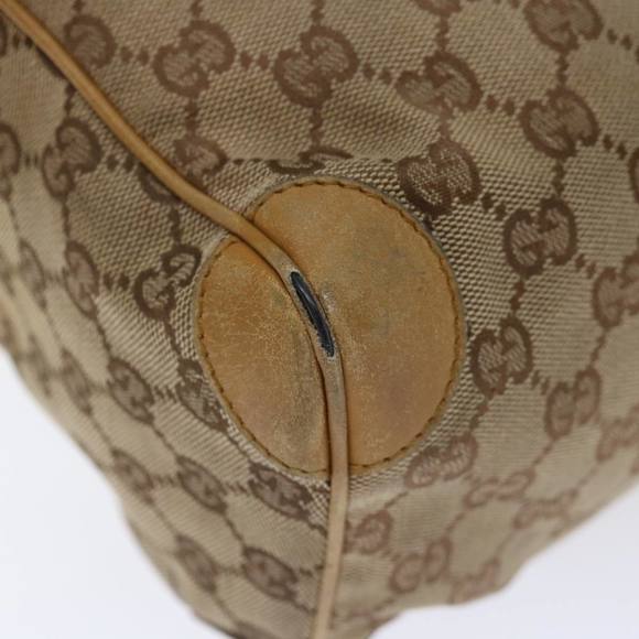 GUCCI GG Canvas Sherry Line Hand Bag Beige Red Brown 000 0846 Auth 70123 - Picture 16 of 16